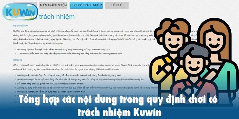 Tổng hợp các nội dung trong quy định chơi có trách nhiệm Kuwin