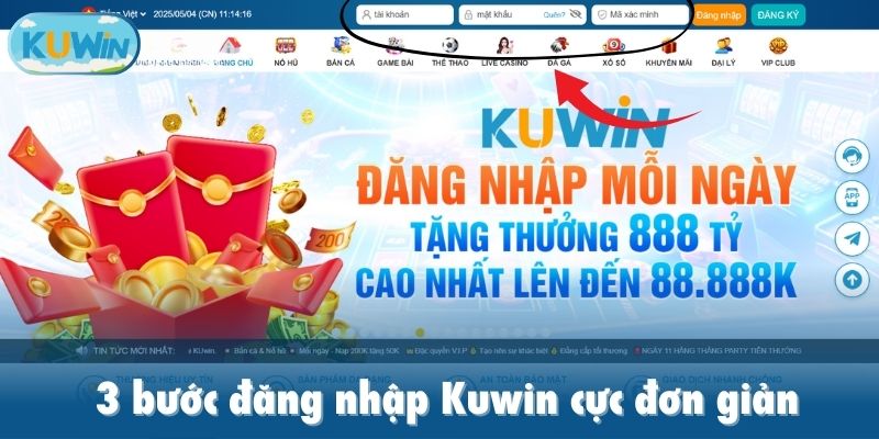 3 bước đăng nhập Kuwin cực đơn giản
